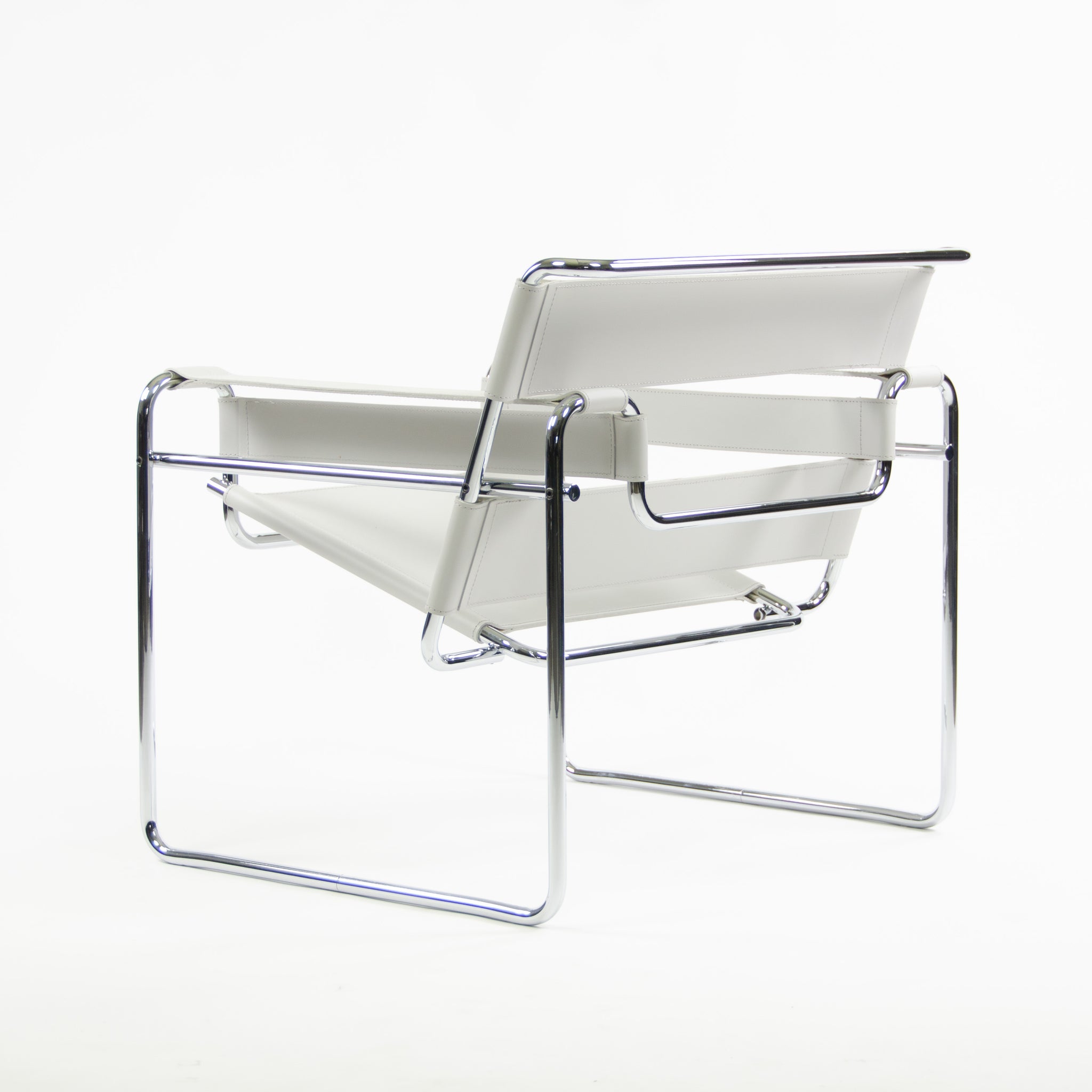 SOLD Brand New In Box Knoll Marcel Breuer Wassily Chair B3 White Leather 2x