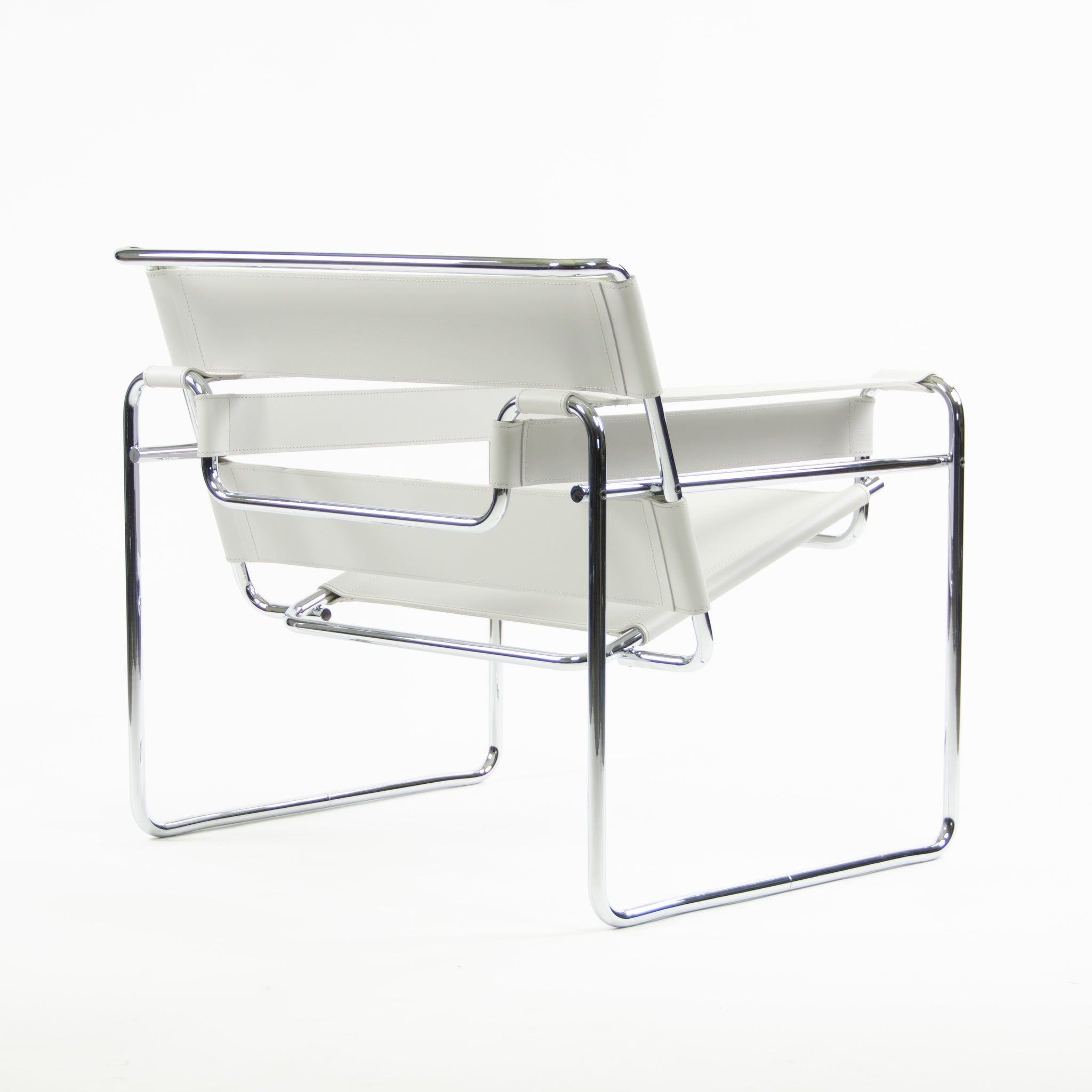 SOLD Brand New In Box Knoll Marcel Breuer Wassily Chair B3 White Leather 2x