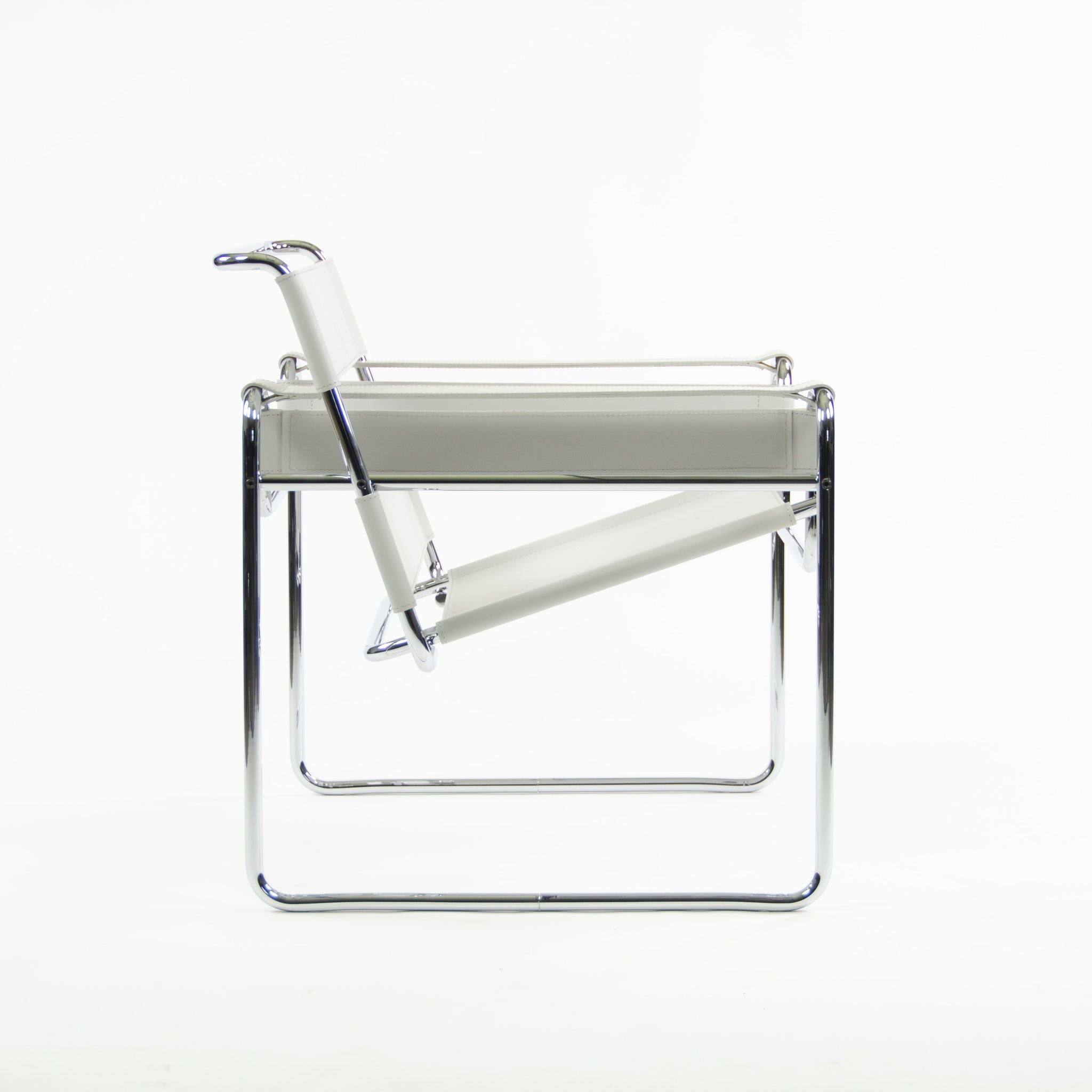 SOLD Brand New In Box Knoll Marcel Breuer Wassily Chair B3 White Leather 2x