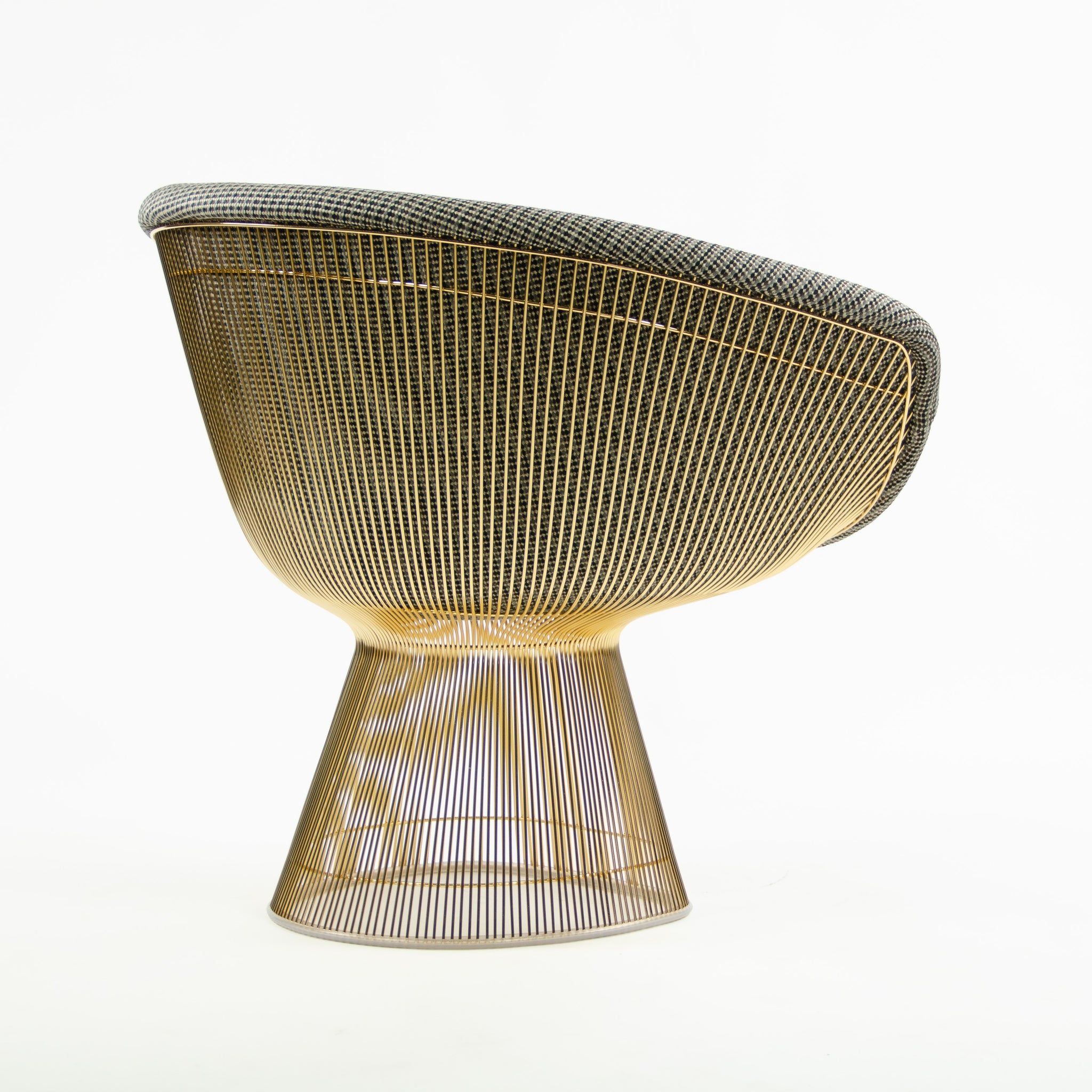 SOLD Brand New In Box Knoll Studio Warren Platner Lounge Chair in Gold