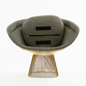 SOLD Brand New In Box Knoll Studio Warren Platner Lounge Chair in Gold