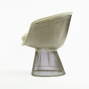 SOLD Knoll Studio 2000's Warren Platner Wire Lounge Chair Mohair Upholstery