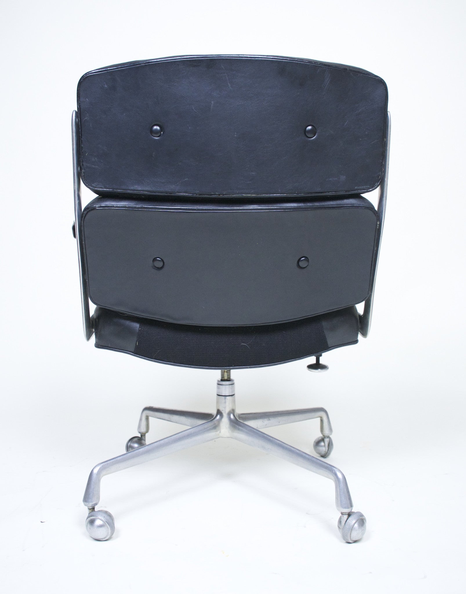 SOLD Eames Herman Miller Time Life Aluminum Group Chair Leather Vintage Original