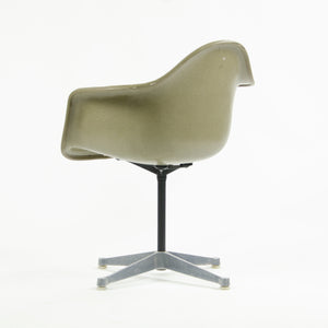 SOLD Early Eames Herman Miller PAC-1 Armshell Chair w Alexander Girard Stripe Fabric