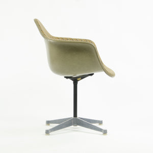 SOLD Early Eames Herman Miller PAC-1 Armshell Chair w Alexander Girard Stripe Fabric