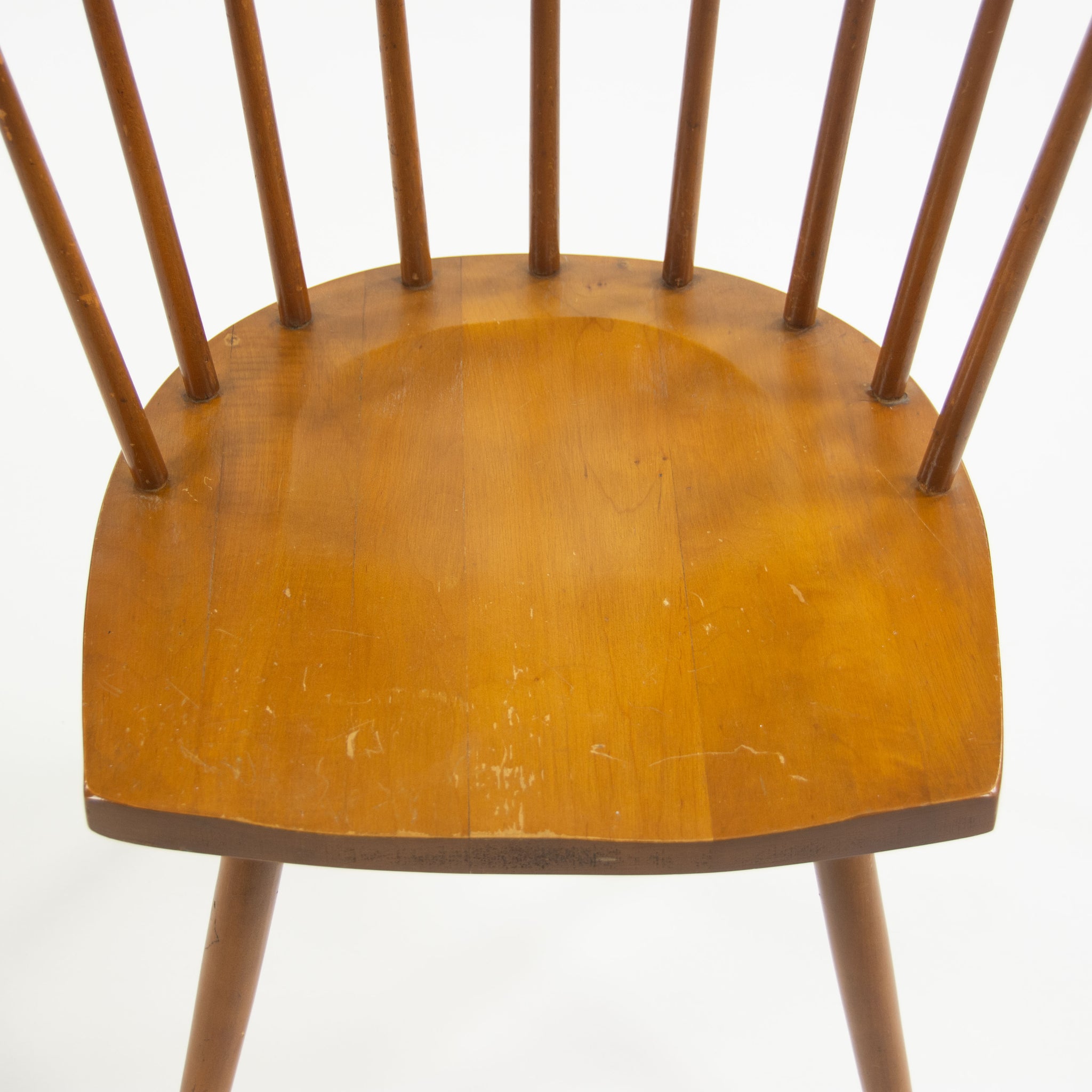 SOLD 1940's Early Vintage Knoll Associates George Nakashima Straight Chair Cherry