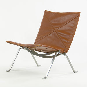 SOLD 1960's E. Kold Christensen Poul Kjaerholm PK22 Leather Upholstery Fritz Hansen