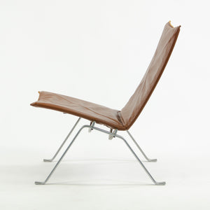 SOLD 1960's E. Kold Christensen Poul Kjaerholm PK22 Lounge Chair Leather Upholstery Fritz Hansen