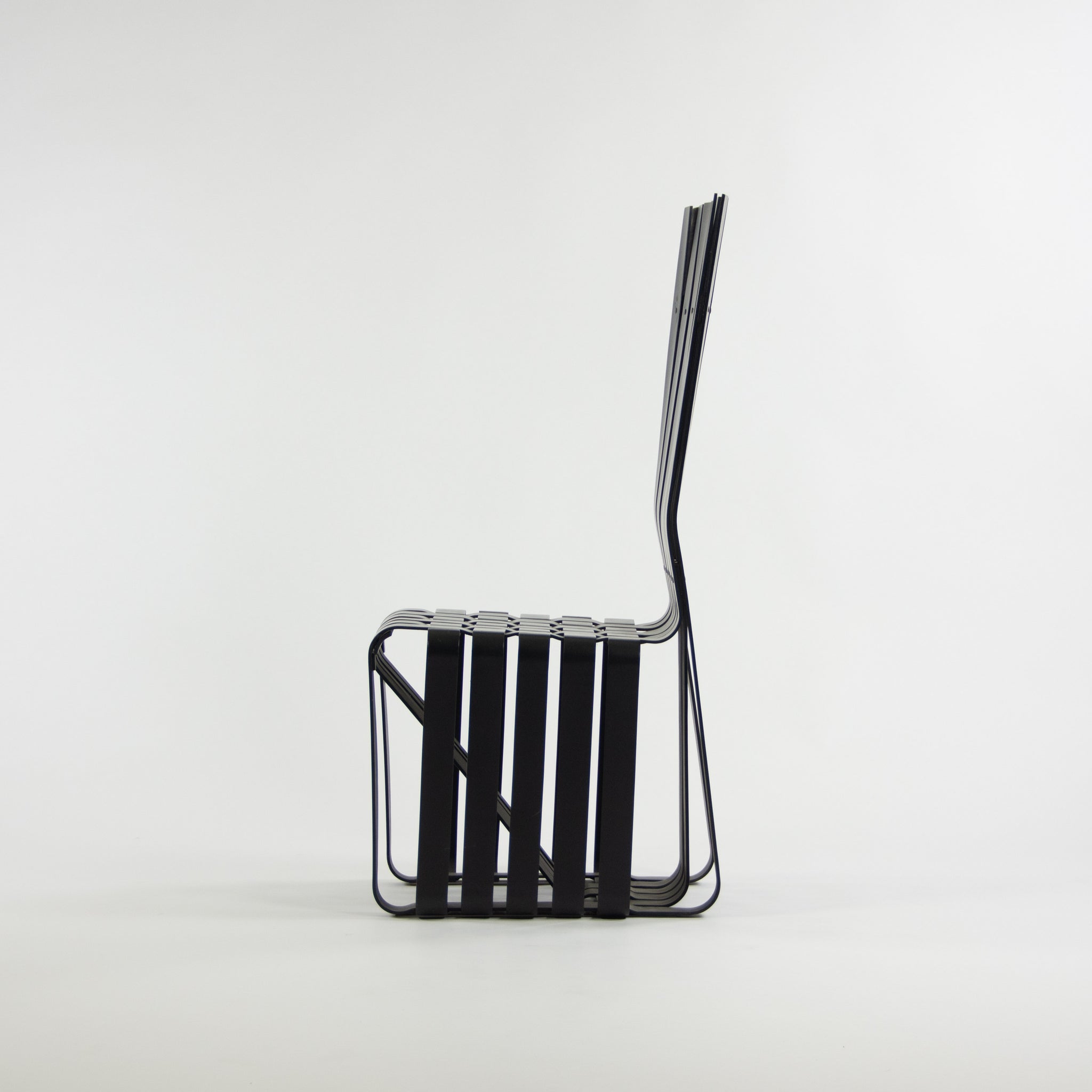 1990s Set of Four Frank Gehry for Knoll High Sticking Dining Side Chairs Maple