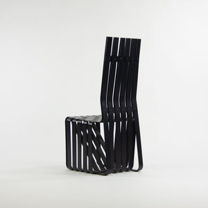 1990s Set of Four Frank Gehry for Knoll High Sticking Dining Side Chairs Maple