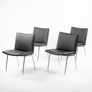 1960s Hans J. Wegner Set of 10 AP38 Airport Dining Chairs by A.P. Stolen Denmark