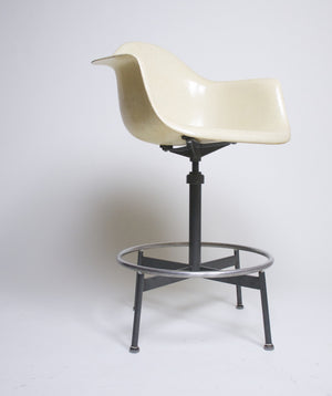 SOLD Rare Herman Miller Eames Fiberglass Drafting Arm Shell Chair 1950's vintage