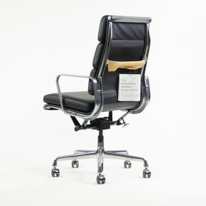 SOLD Brand New 2017 Eames Herman Miller High Soft Pad Aluminum Desk Chair Black Leather