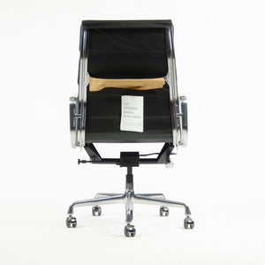 SOLD Brand New 2017 Eames Herman Miller High Soft Pad Aluminum Desk Chair Black Leather