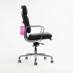 SOLD Brand New 2017 Eames Herman Miller High Soft Pad Aluminum Desk Chair Black Leather