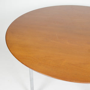 SOLD Florence Knoll Dining / Conference Table 48 Walnut Rare X Base