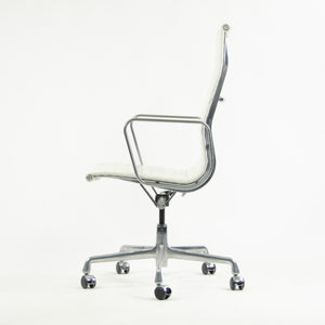 SOLD Herman Miller 2007 Eames Leather High Executive Aluminum Group Desk Chair White