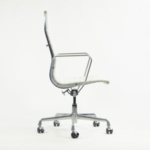 SOLD Herman Miller 2007 Eames Leather High Executive Aluminum Group Desk Chair White