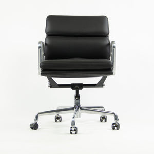 SOLD Brand New 2017 Eames Herman Miller Low Soft Pad Aluminum Desk Chair Black Leather
