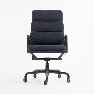 Eames Herman Miller Vintage 1993 High Back Soft Pad Aluminum Group Chair Fabric