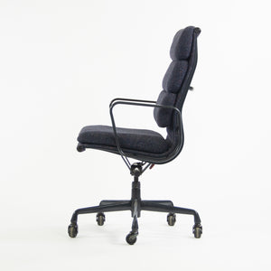 Eames Herman Miller Vintage 1993 High Back Soft Pad Aluminum Group Chair Fabric