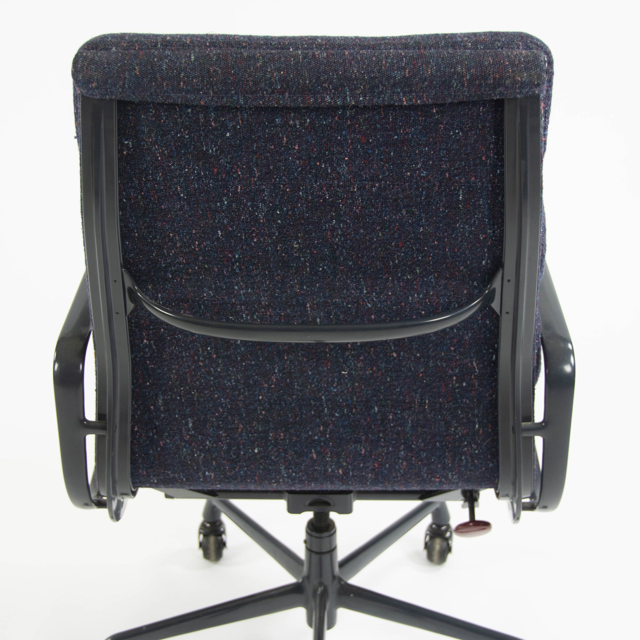 Eames Herman Miller Vintage 1993 High Back Soft Pad Aluminum Group Chair Fabric