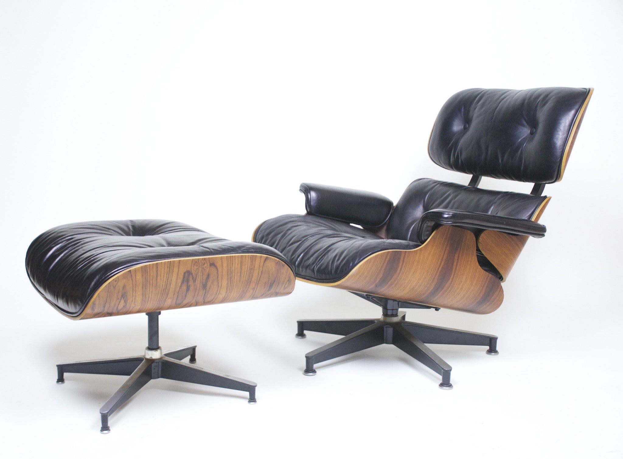 SOLD 1970's Herman Miller Eames Lounge Chair & Ottoman Rosewood 670 671