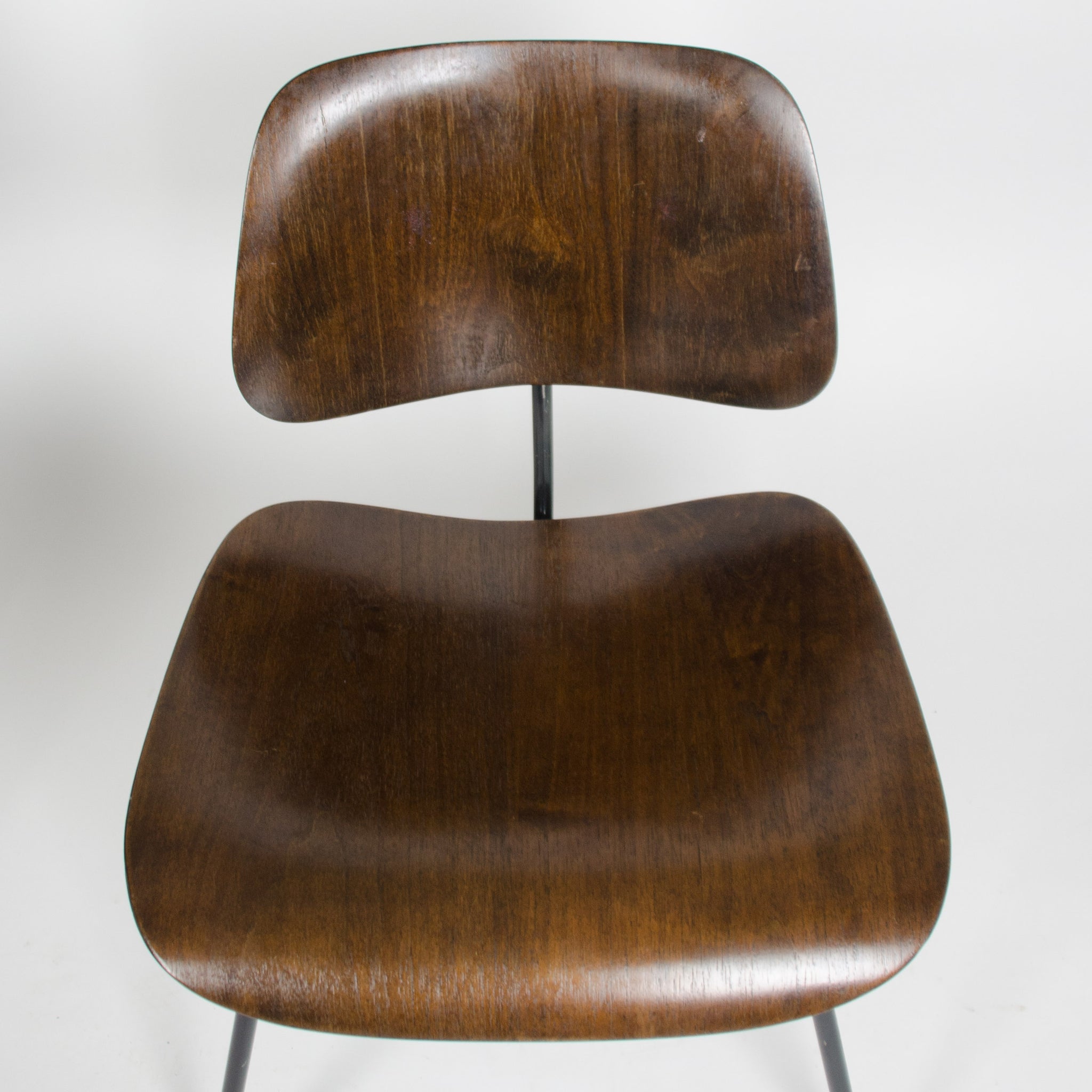 SOLD Eames Evans Herman Miller 1947 Walnut DCM Dining Chair Labelled! Mint!