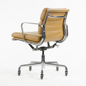 SOLD Herman Miller Eames Soft Pad Aluminum Group Chair Cognac Leather 2006