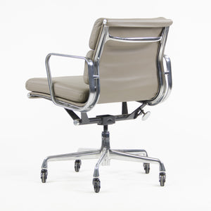 SOLD Herman Miller Eames Soft Pad Aluminum Group Chair Gray Leather 2007 1x Available