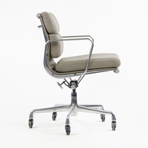 SOLD Herman Miller Eames Soft Pad Aluminum Group Chair Gray Leather 2007 1x Available