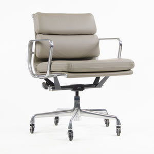 SOLD Herman Miller Eames Soft Pad Aluminum Group Chair Gray Leather 2007 1x Available