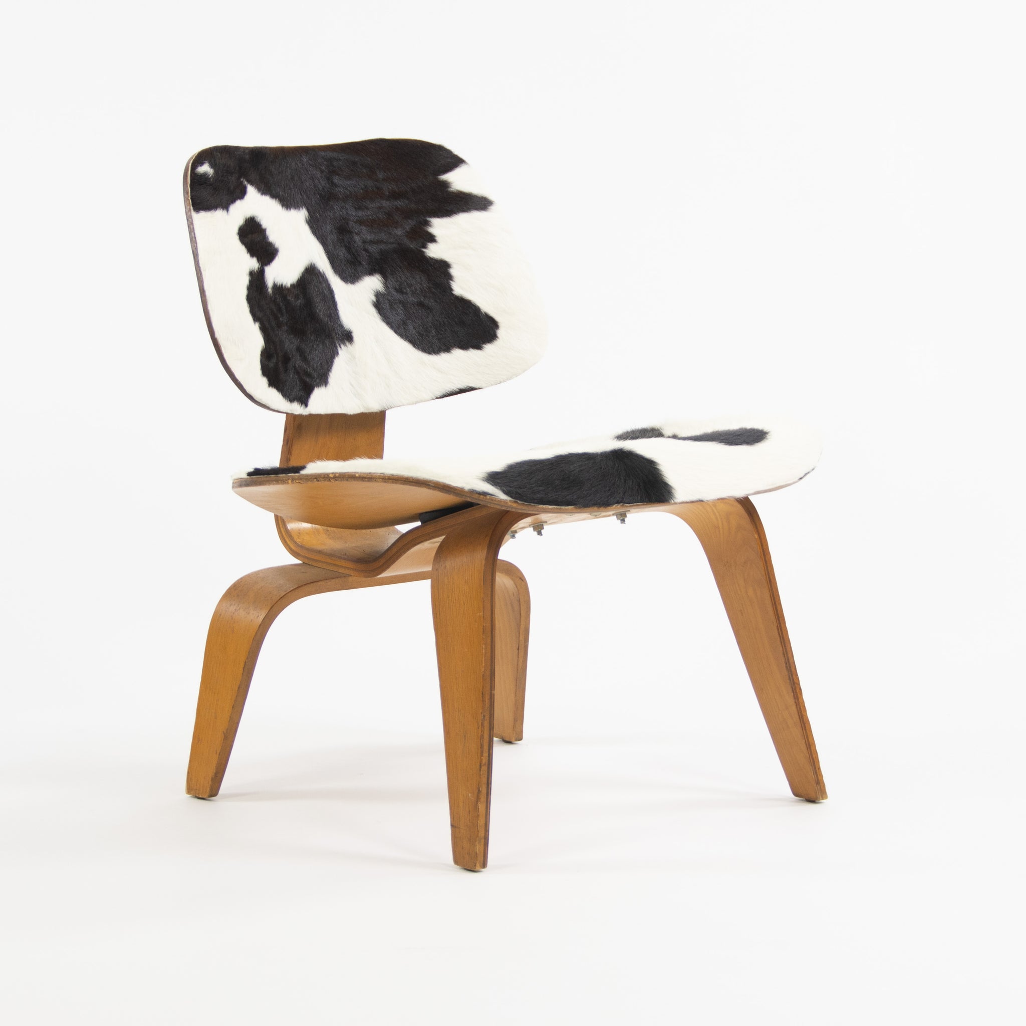 SOLD Charles and Ray Eames 1948 Evans LCW Lounge Chair Wood Ash Pony Hide