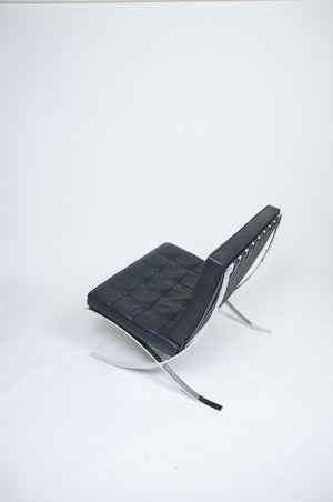 SOLD Knoll Barcelona Chair Mies Van Der Rohe Black Leather #1