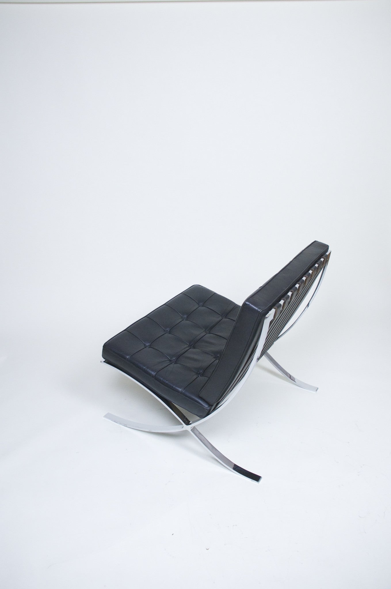 SOLD Knoll Barcelona Chair Mies Van Der Rohe Black Leather Gorgeous Condition #1 of 2