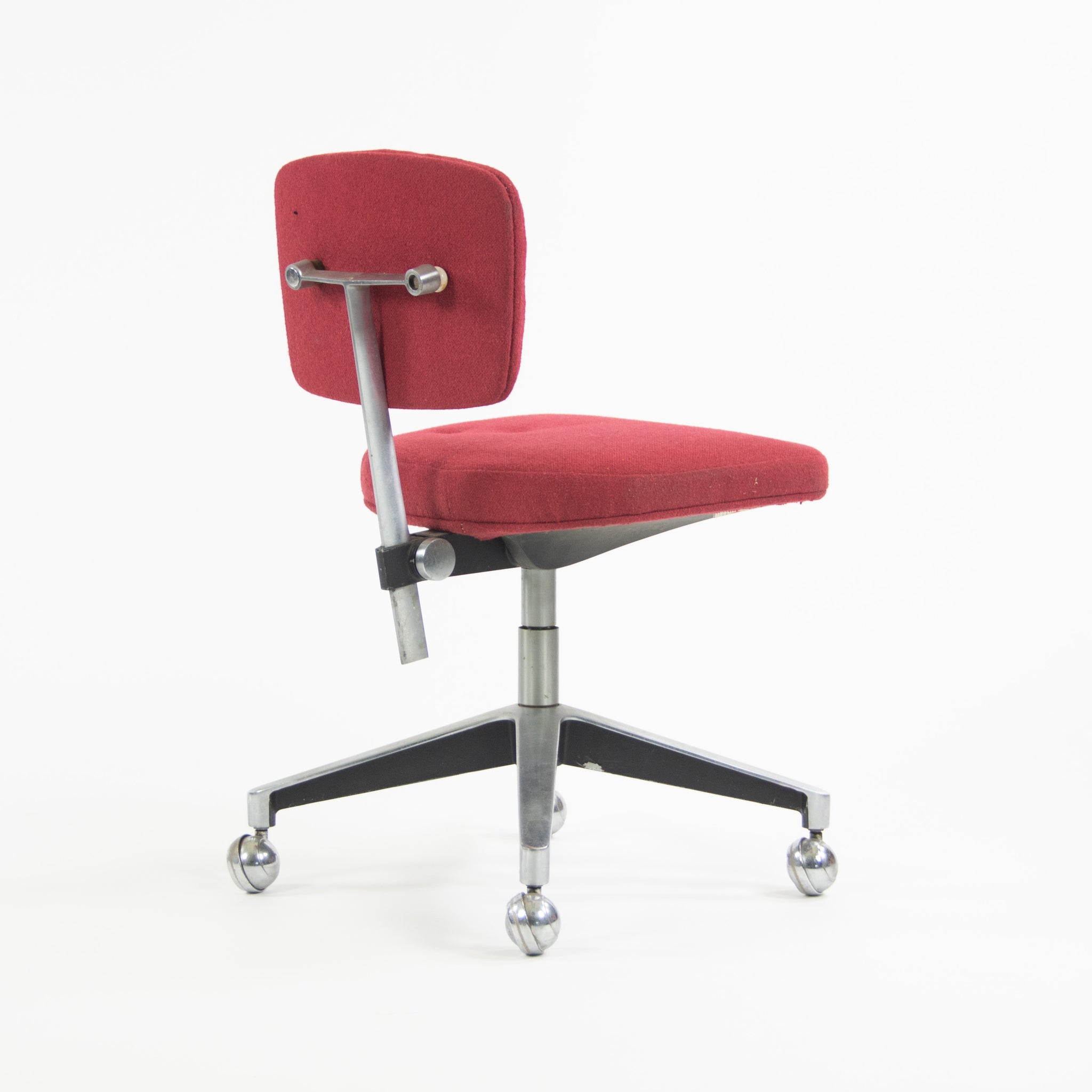 SOLD Knoll Associates 1961 Max Pearson Secretarial Chair Red Model 46