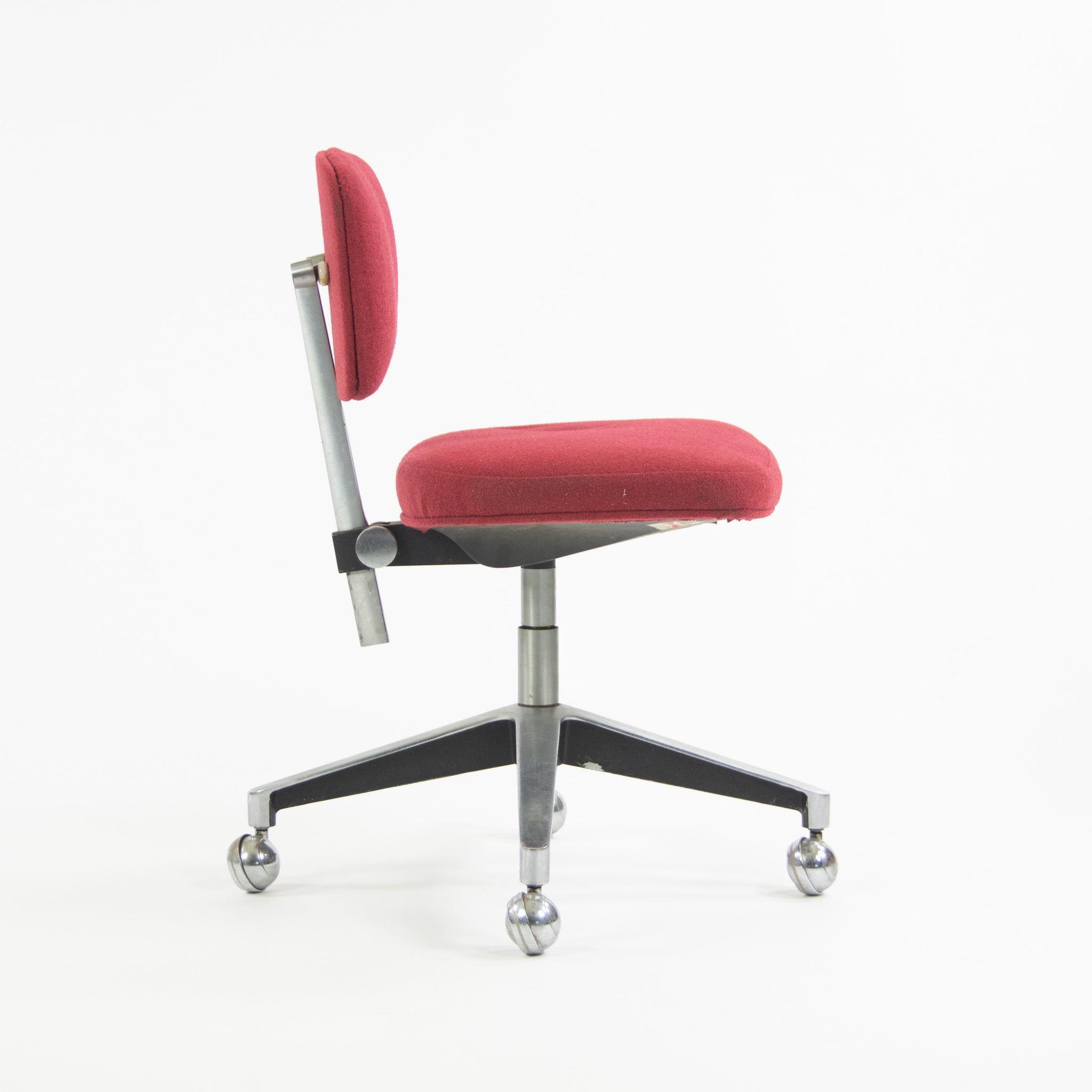 SOLD Knoll Associates 1961 Max Pearson Secretarial Chair Red Model 46