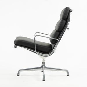 SOLD Eames Herman Miller Vintage Soft Pad Aluminum Group Lounge Chair Black