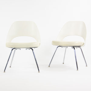 2014 Knoll Studio Eero Saarinen Executive Armless Side Chairs White 150+ Available