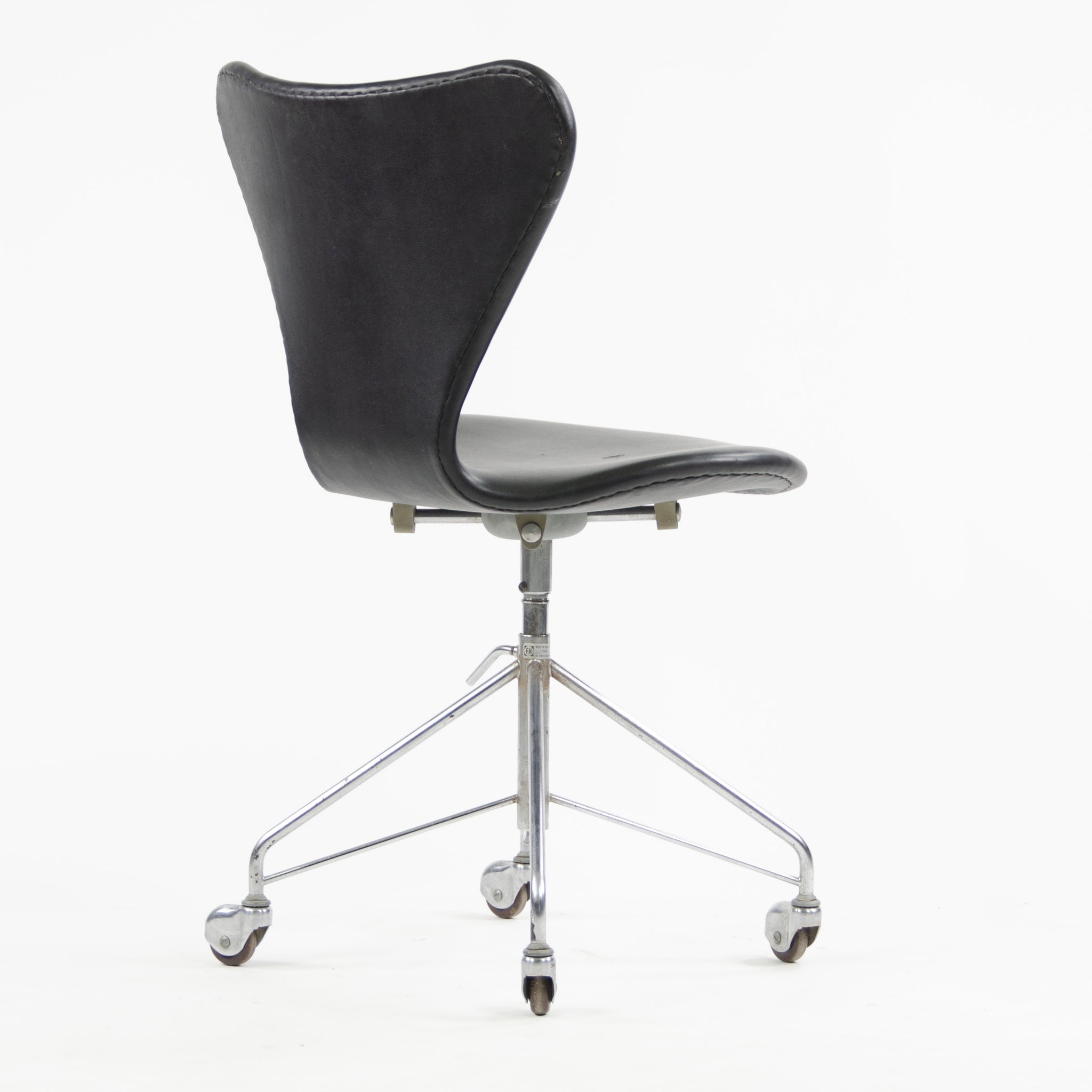 SOLD 1960's Original Arne Jacobsen 3117 for Fritz Hansen Denmark Rolling Desk Chair