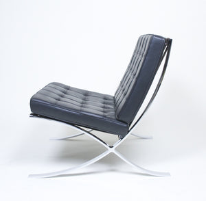 SOLD Knoll Barcelona Chair Mies Van Der Rohe Black Leather #2