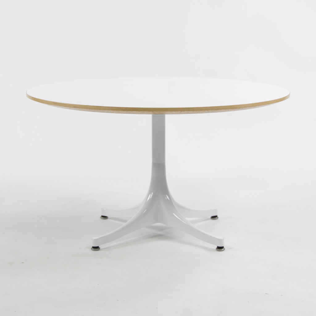 SOLD George Nelson Herman Miller 2010 Pedestal End Coffee Table White