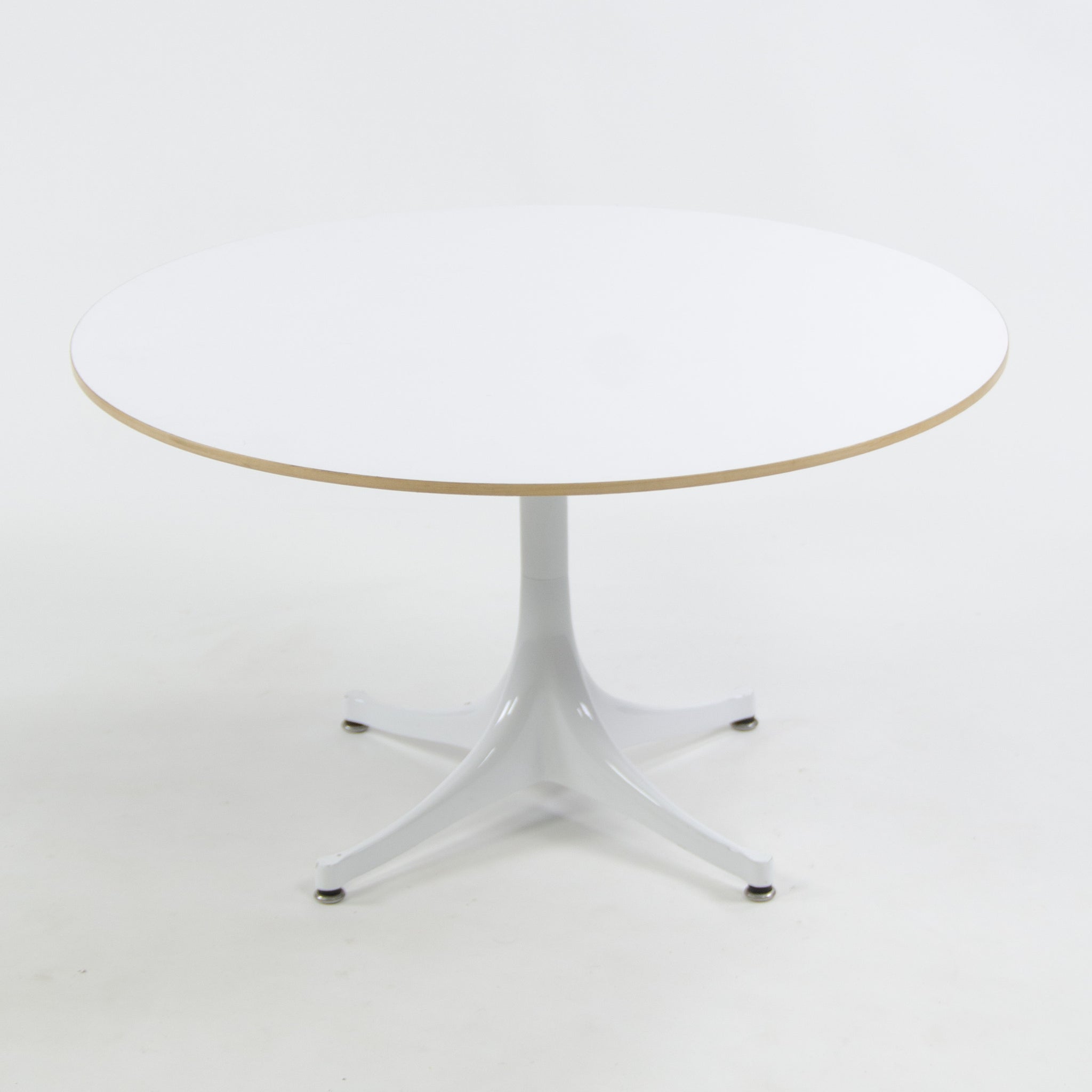 SOLD George Nelson Herman Miller 2010 Pedestal End Coffee Table White