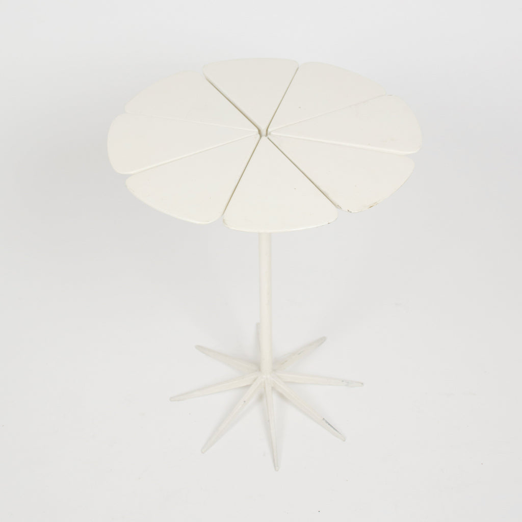 SOLD 1960's Knoll Richard Schultz Petal Table Rare Enameled Redwood White