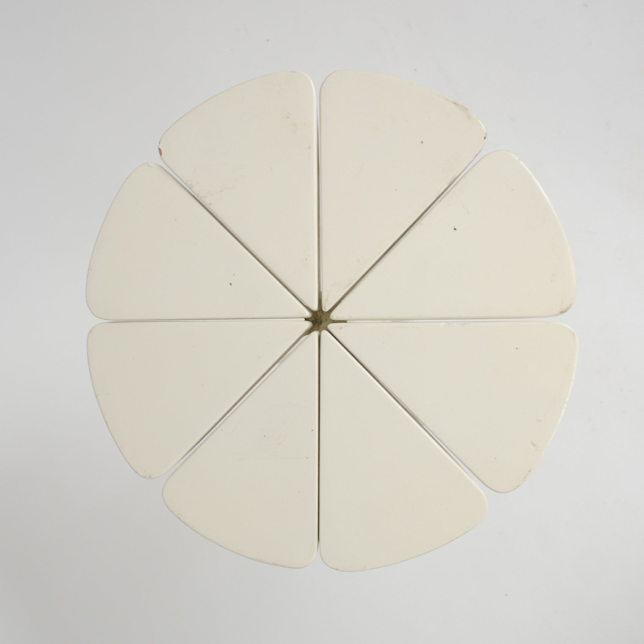 SOLD 1960's Knoll Richard Schultz Petal Table Rare Enameled Redwood White