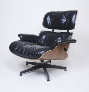 SOLD 1970's Herman Miller Eames Lounge Chair & Ottoman Rosewood 670 671