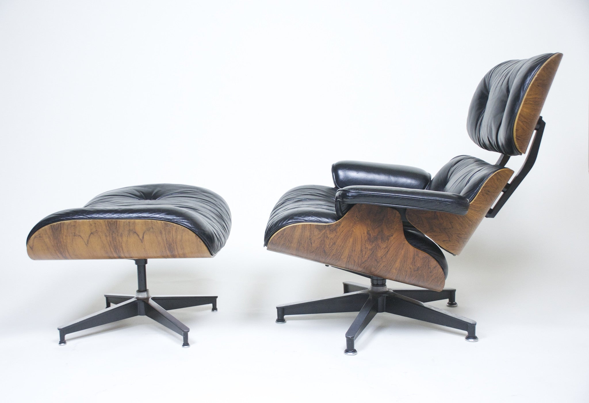 SOLD 1970's Herman Miller Eames Lounge Chair & Ottoman Rosewood 670 671