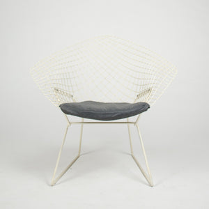 SOLD Harry Bertoia Diamond Lounge Chair for Knoll International + Ottoman 2x