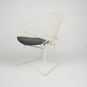 SOLD Harry Bertoia Diamond Lounge Chair for Knoll International + Ottoman 2x