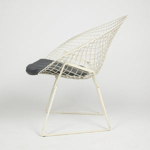 SOLD Harry Bertoia Diamond Lounge Chair for Knoll International + Ottoman 2x